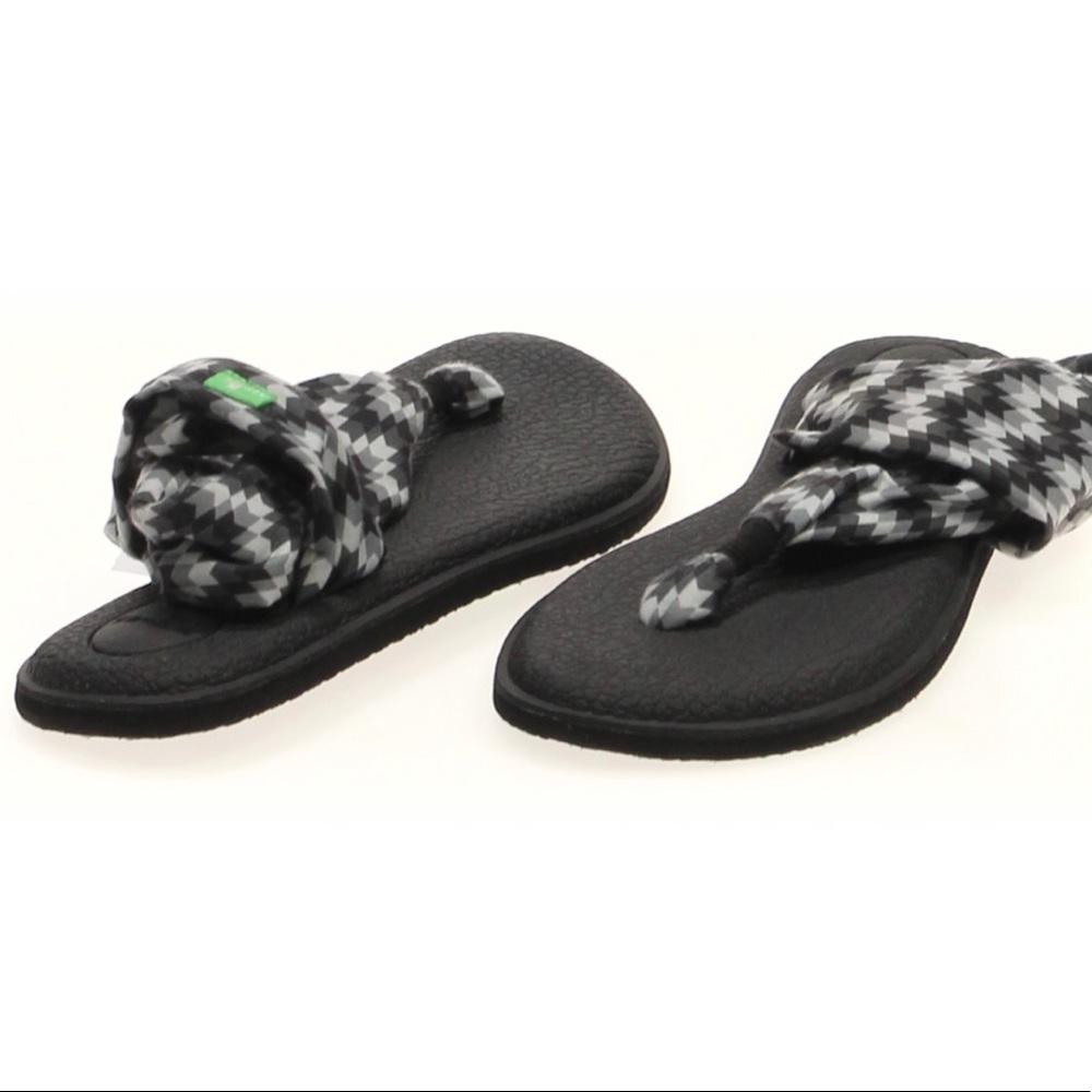 Sanuk Yoga Sling Zig Zag Black, sz. 8 NWT